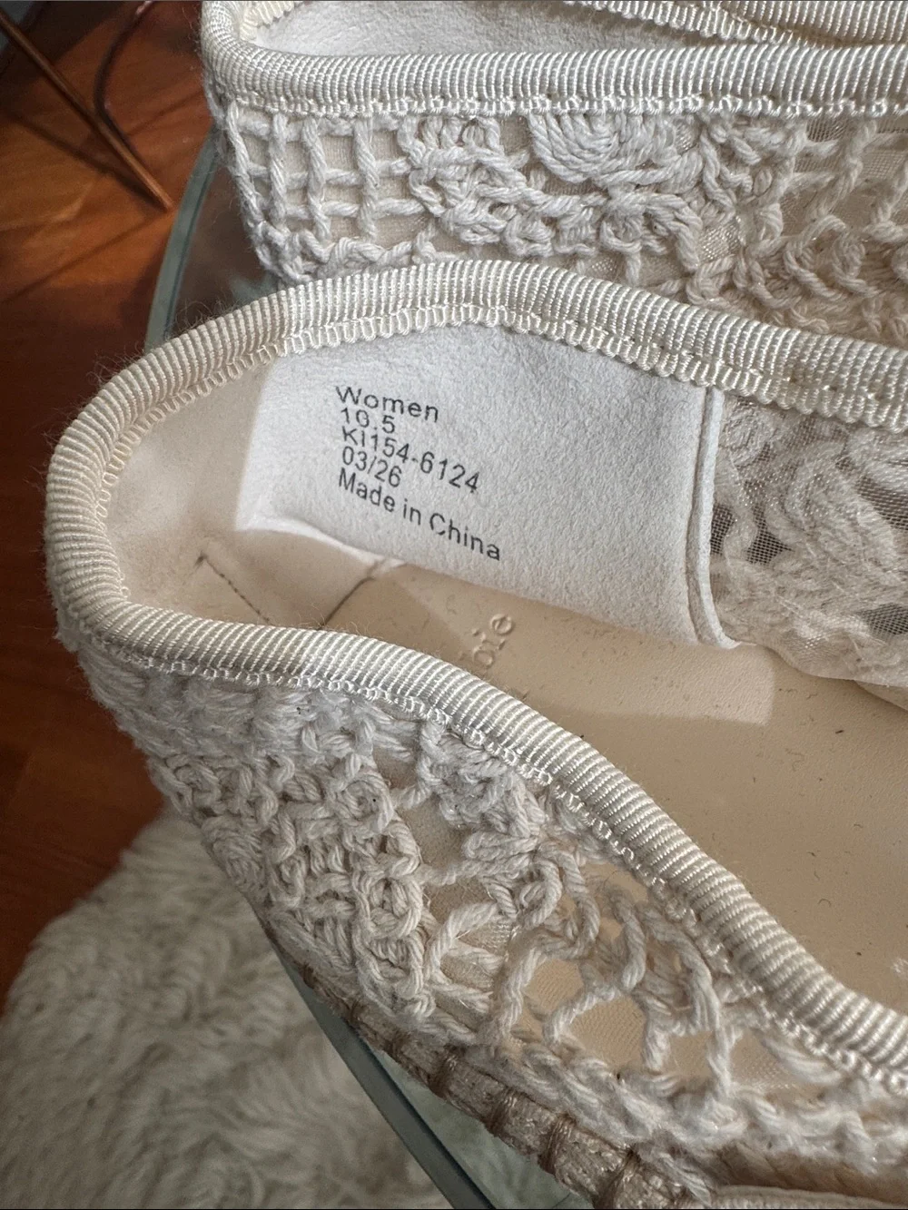 Abercrombie & Fitch Crochet Espadrille Flat Nee